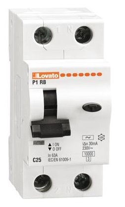 Interruttore Differenziale 1P+N 40A 300mA 10KA Lovato